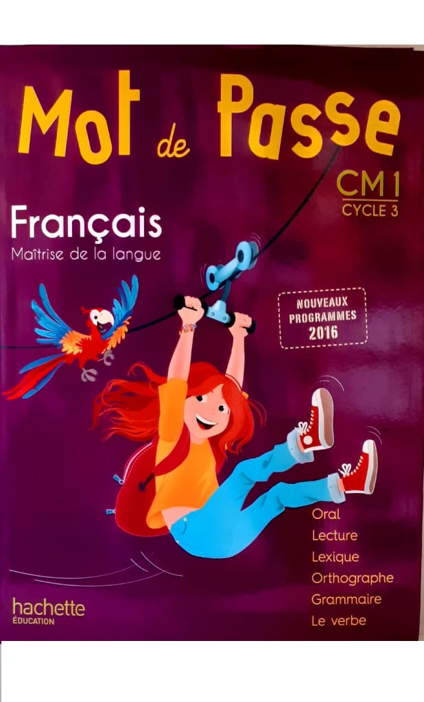 MOT  de passe français       MANUEL        CM1