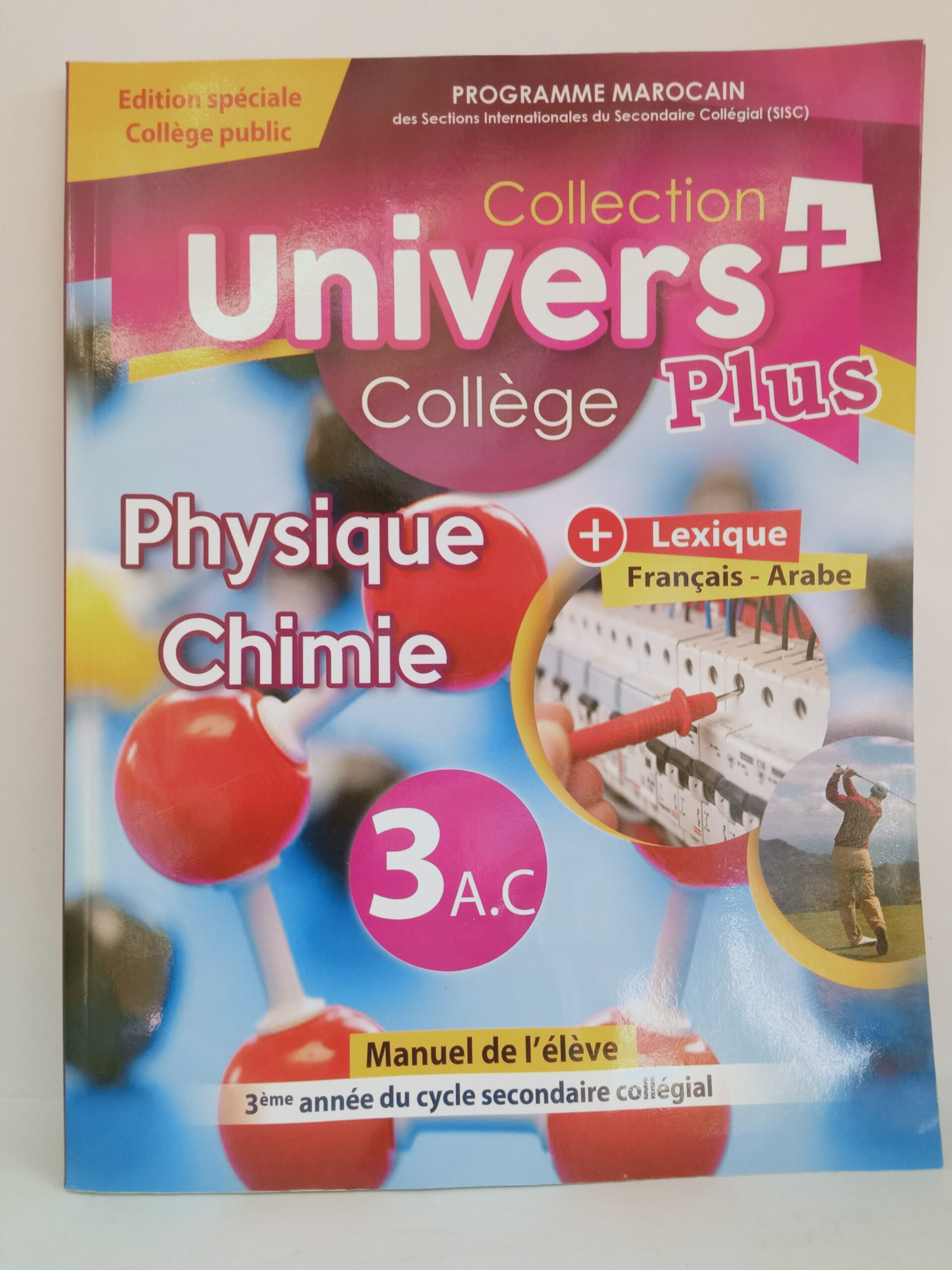 L'univers  plus de physique chimie  3AC