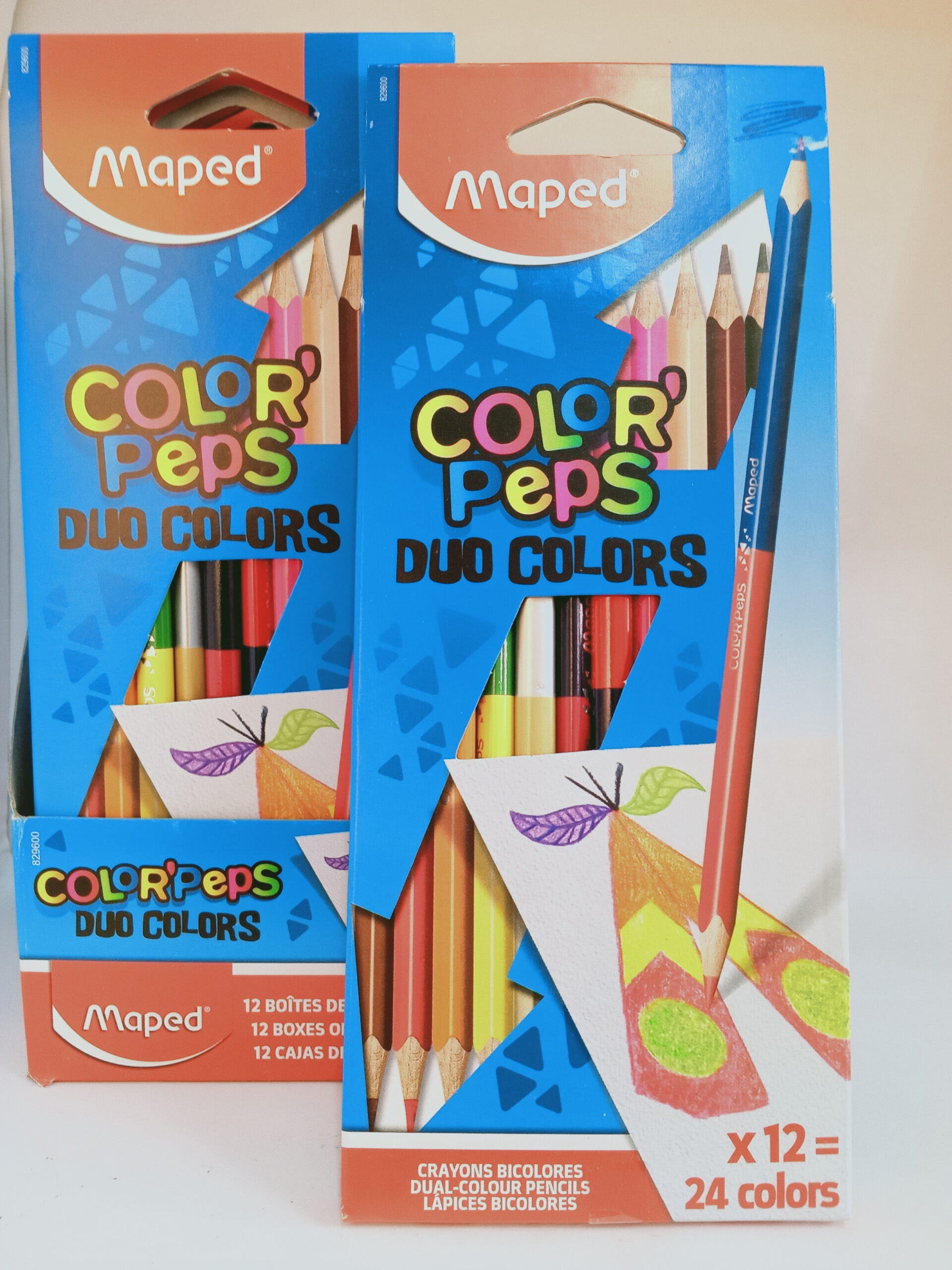12 Crayons de Couleur Color Peps Maped  "DUO"