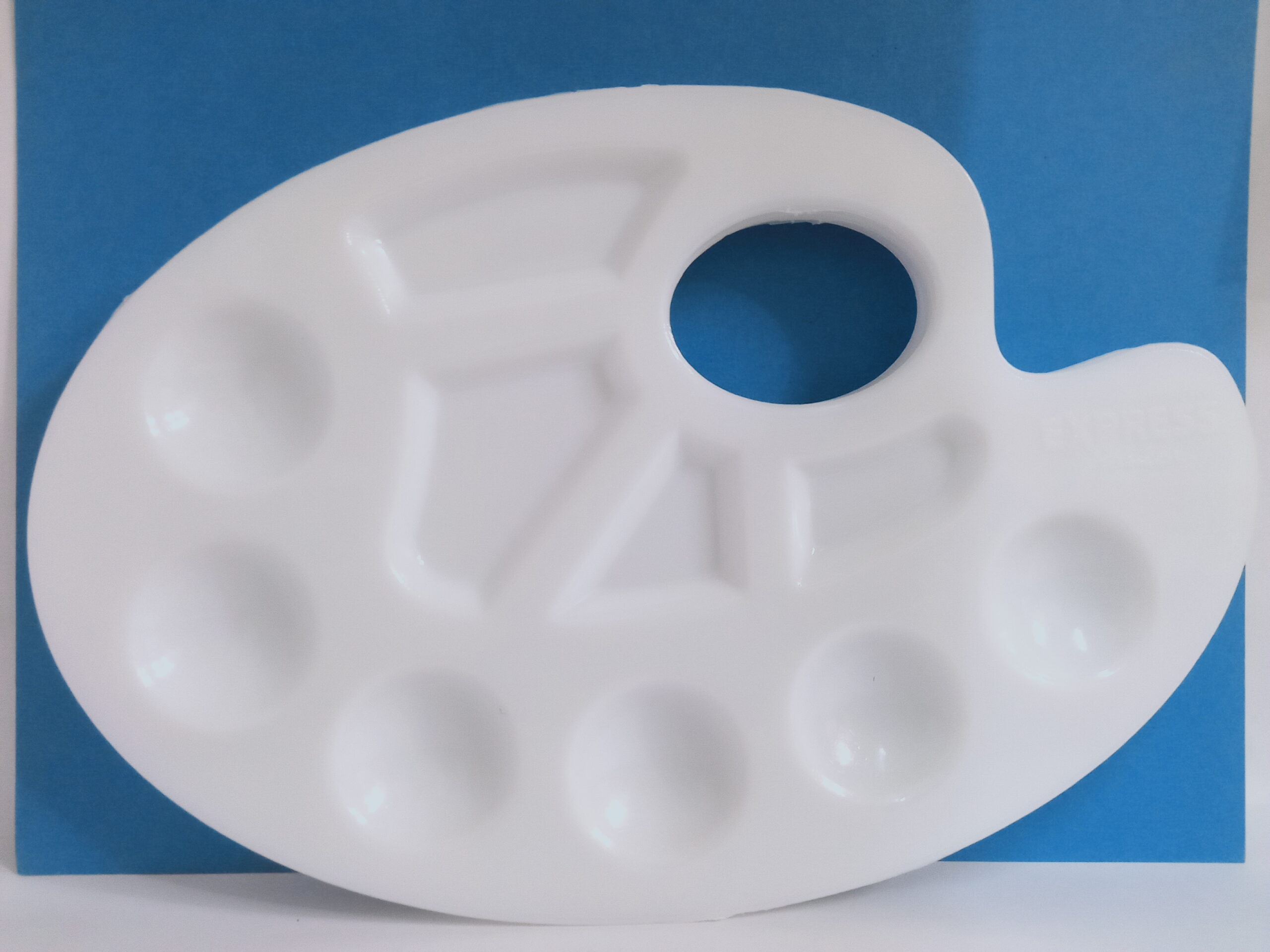 Palette pour la peinture 10 emplacements en plastique