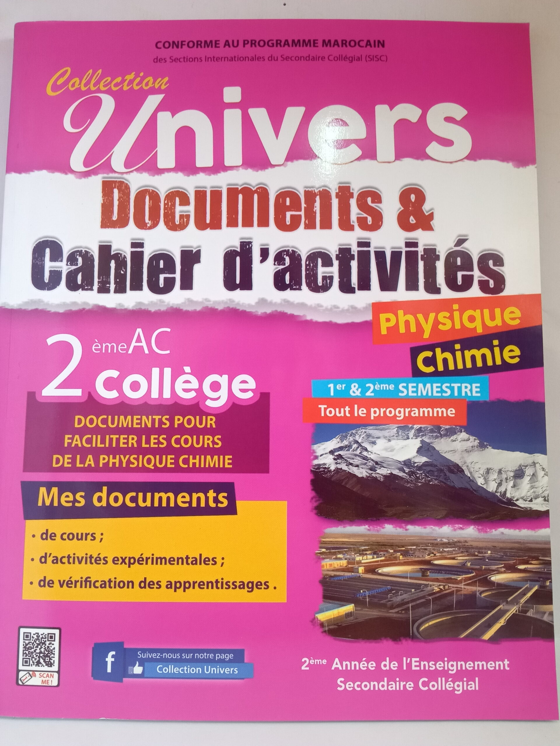 Univers Physique chimie  document et cahier d'activité  2 AC