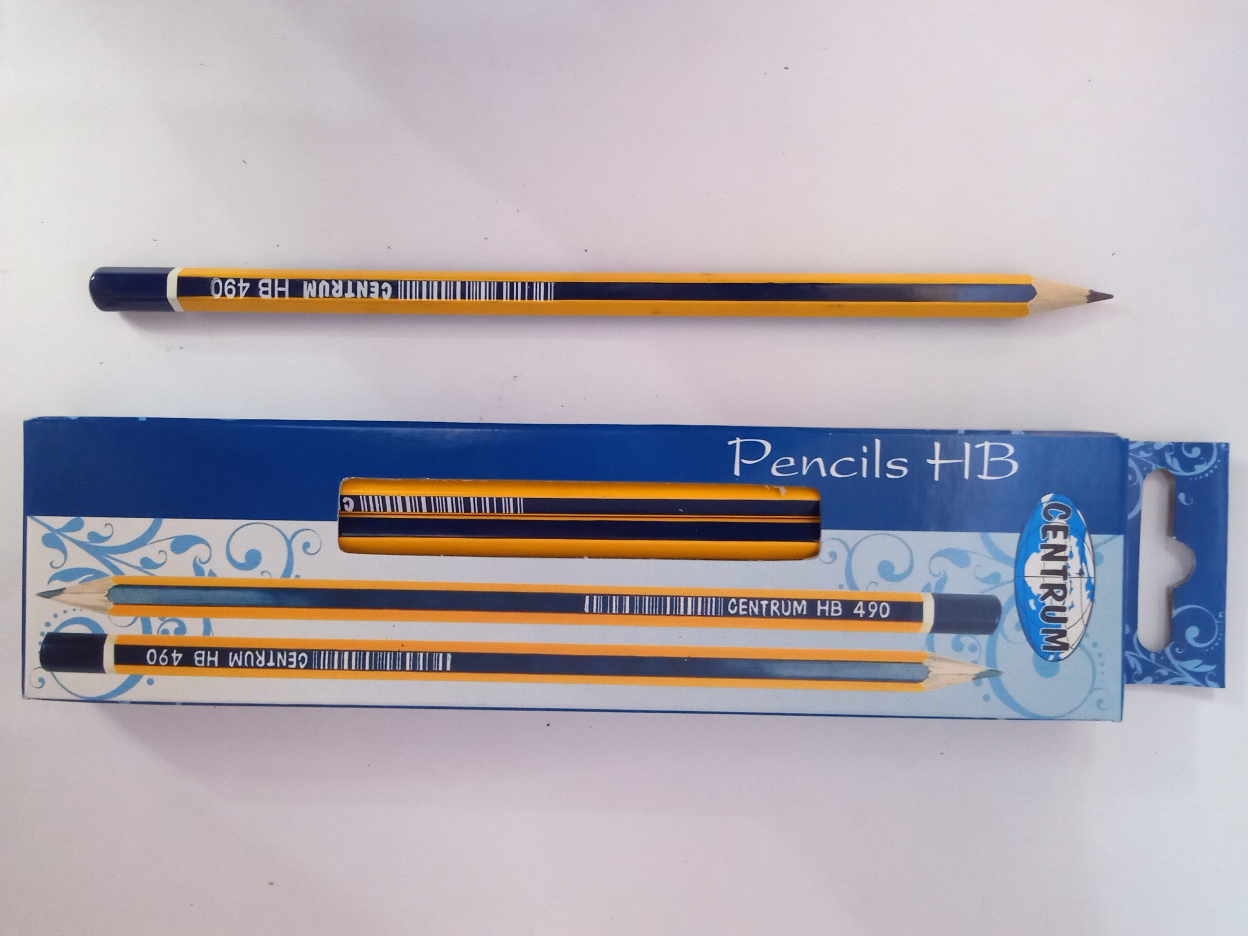 crayon à papier jaune et bleu CENTRUM