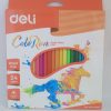 Boîte de 24 Crayons de Couleur DELI