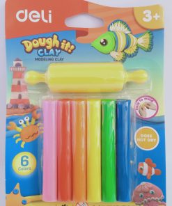 Boite de 6 pâtes à modeler DELI+ 1 Moules