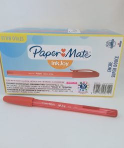 Boite de 50 Stylos Paper Mate Inkjoy ROUGE