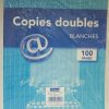 paquets de feuilles doubles blanche